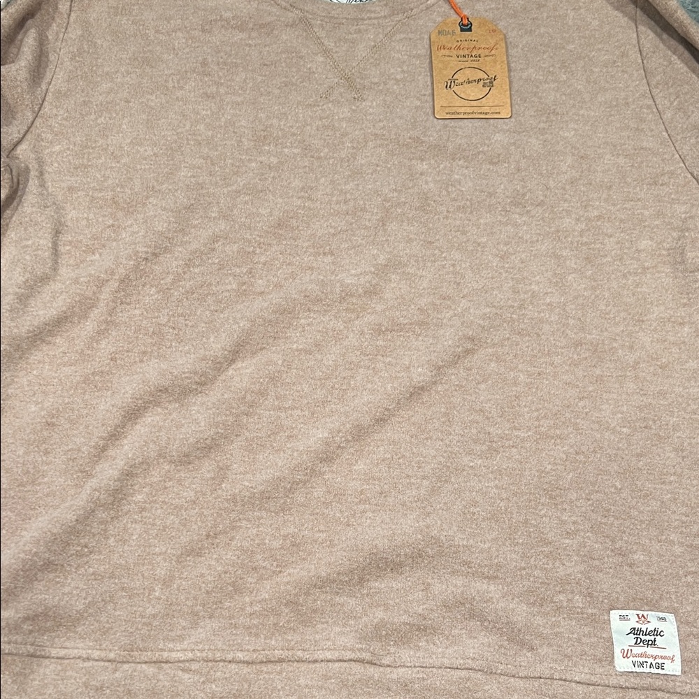 Weatherproof Vintage Tan Crewneck